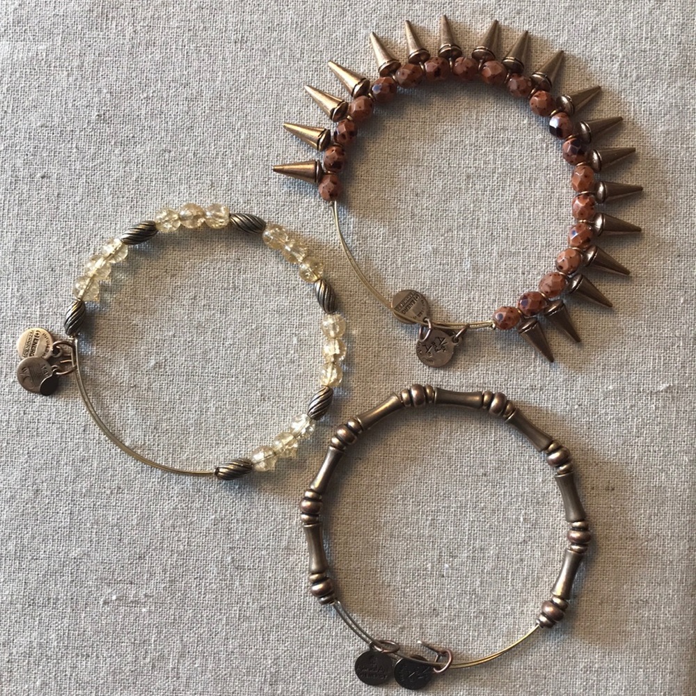 Set of 3 Pandora Bronze Bracelets.